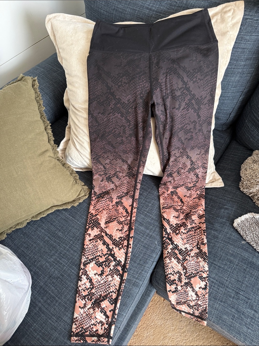 Snake skin leggings